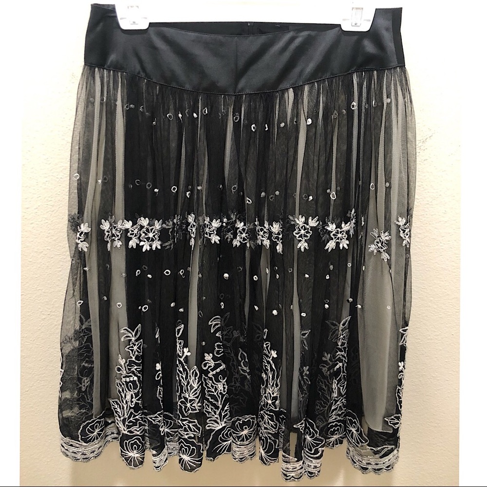 Arden B Black Lace Skirt